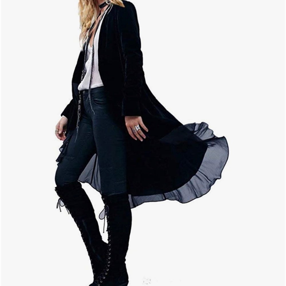 Crushed black believer cardigan in black soul 🖤